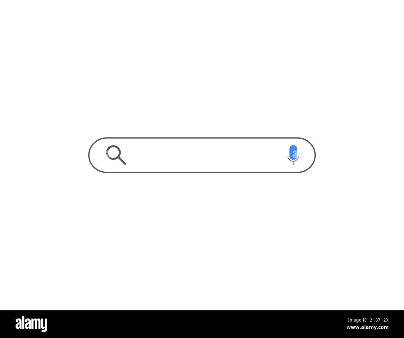 Search bar icon. Vector illustration. Flat design Stock Vector Image