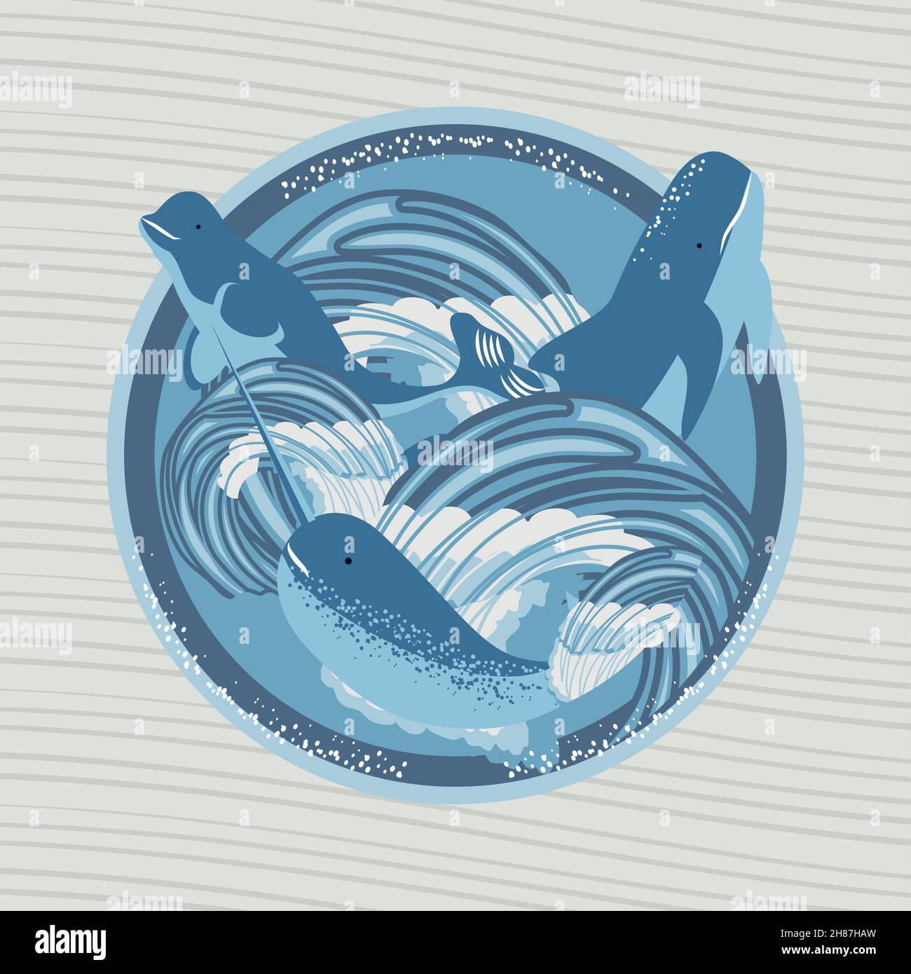 whales oceans life Stock Vector Image & Art - Alamy