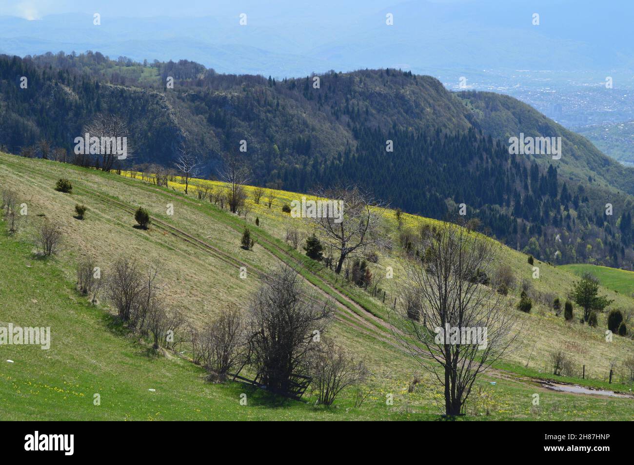 A spring hiking day around Sarajevo, Bosnia Stock Photo