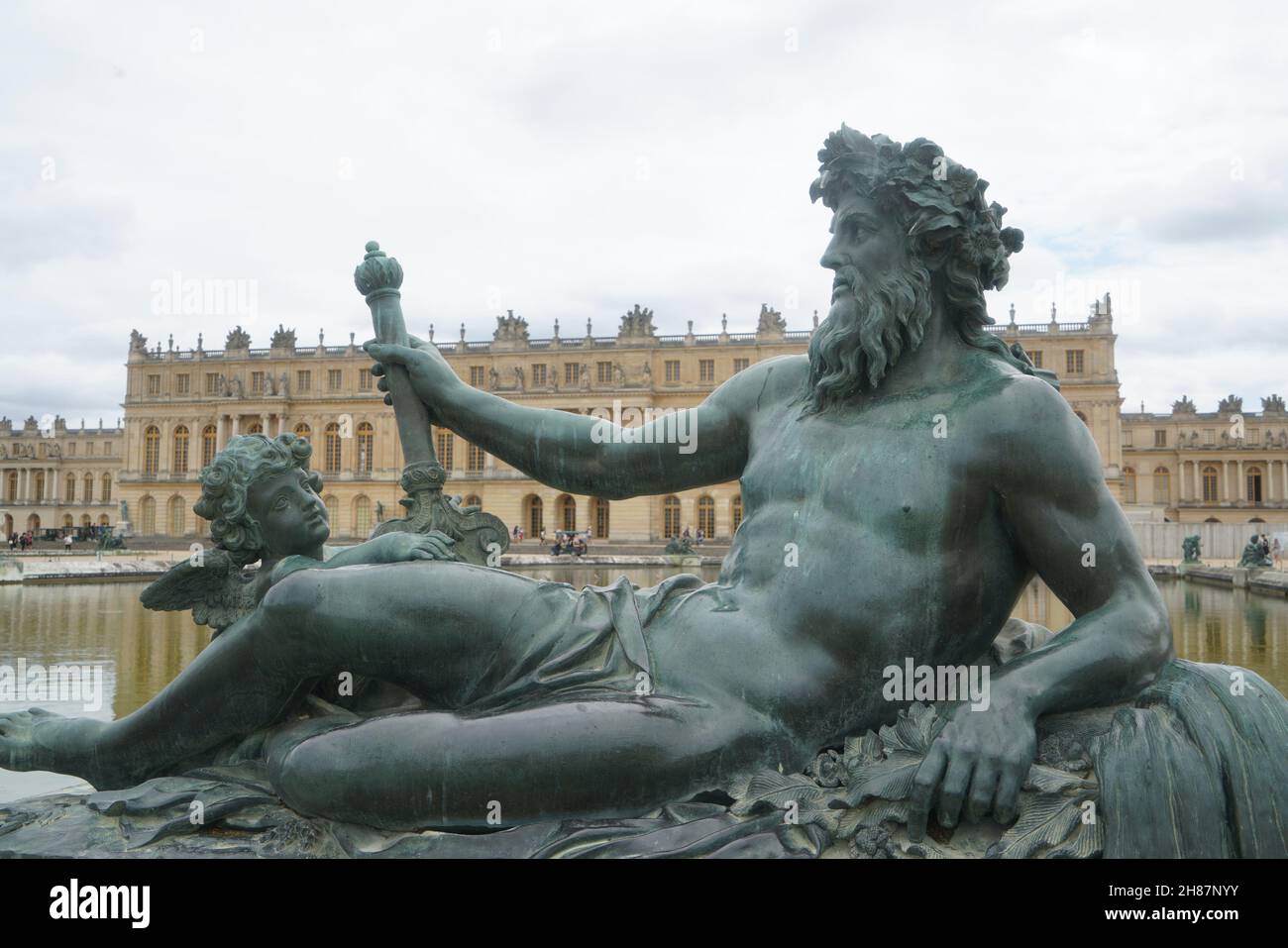 Statue du jardin du chateau de Versailles Stock Photo