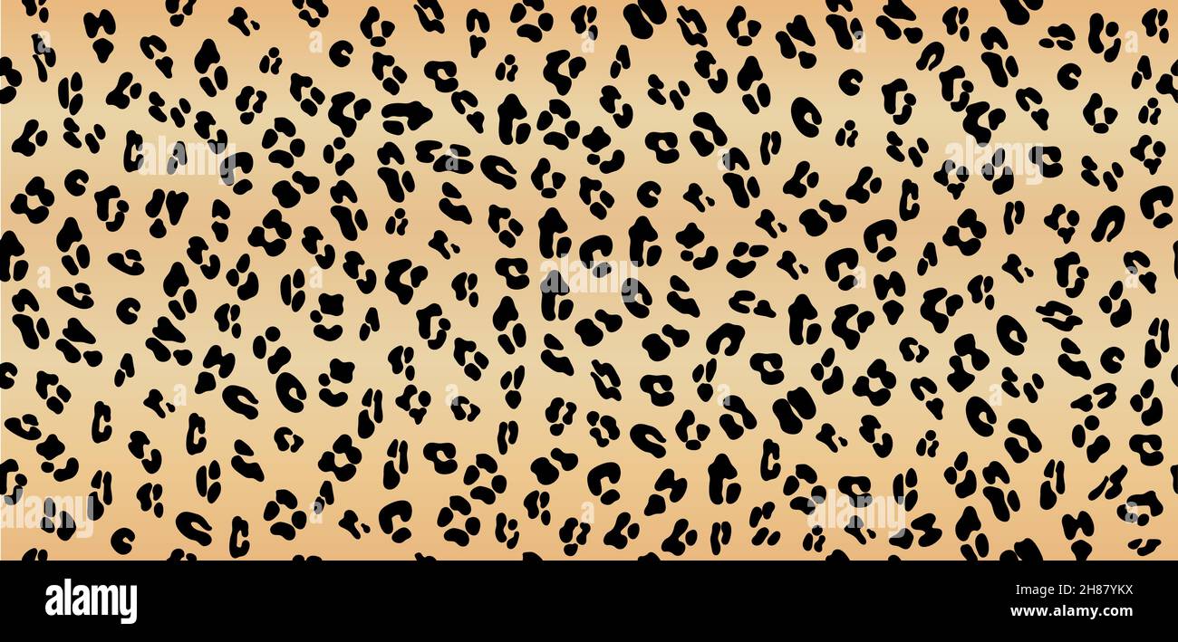 Leopard seamless yellow pattern. Leopard pattern design. Seamless ocelot pattern for wallpaper, wrapping pape, textile. Stock Vector