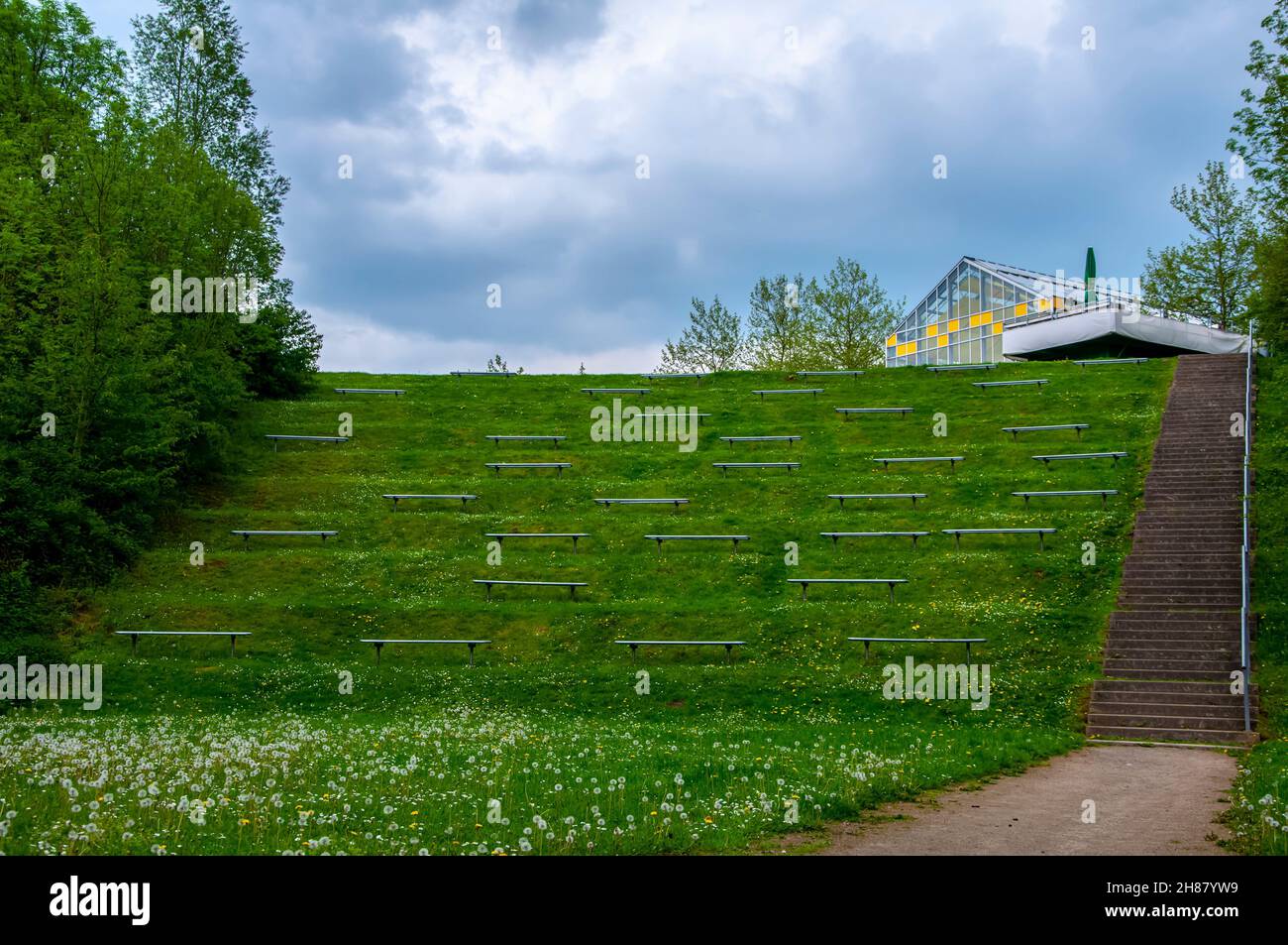 Outdoor cinema or theater in Aqua Magica natural park in Bad Oeynhausen Stock Photo Alamy Outdoor cinema or theater in Aqua Magica natural park in Bad Oeynhausen Stock Photo Alamy