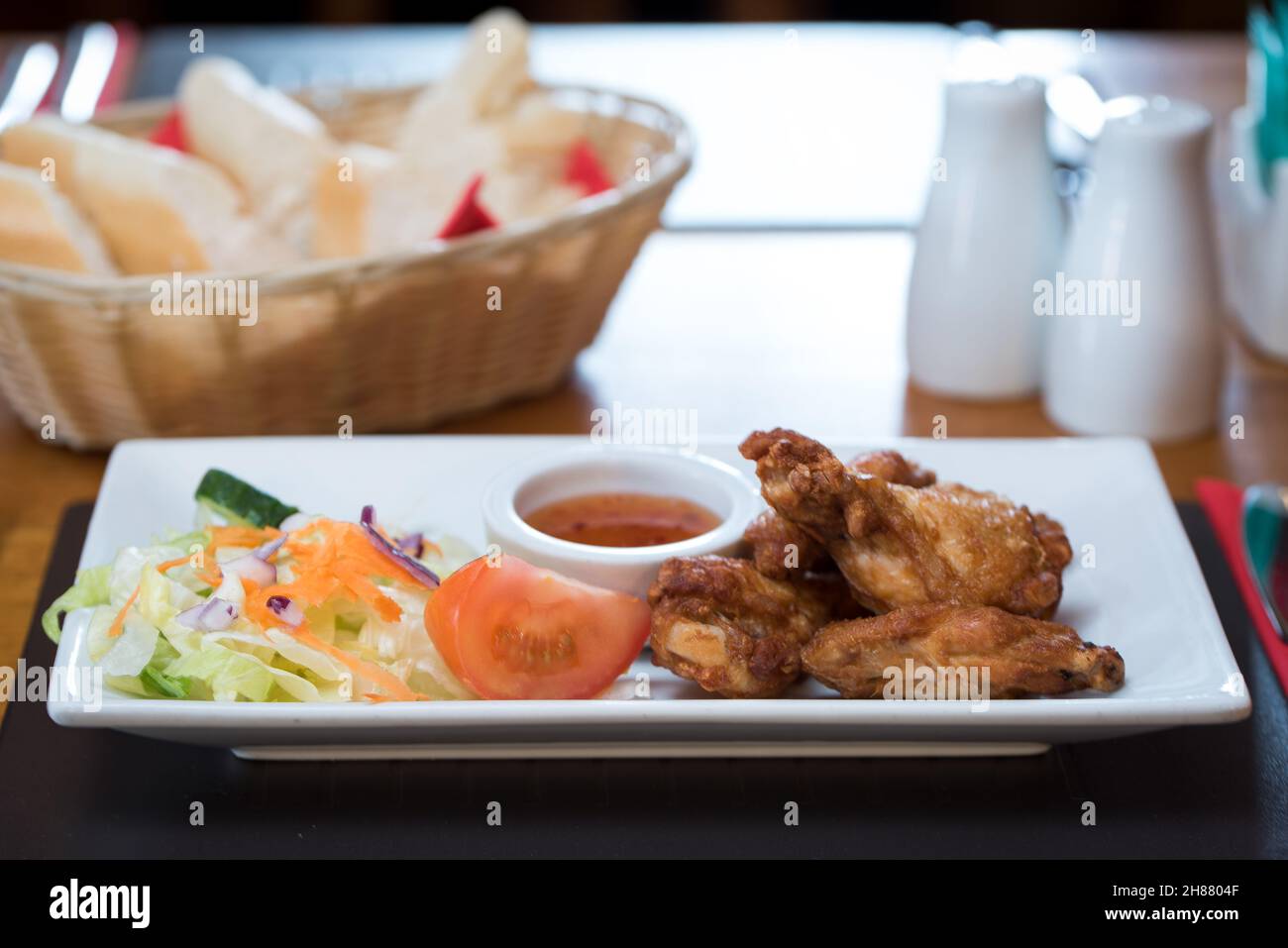 Pub lunch, traditional British bar or restaurant food Stock Photo