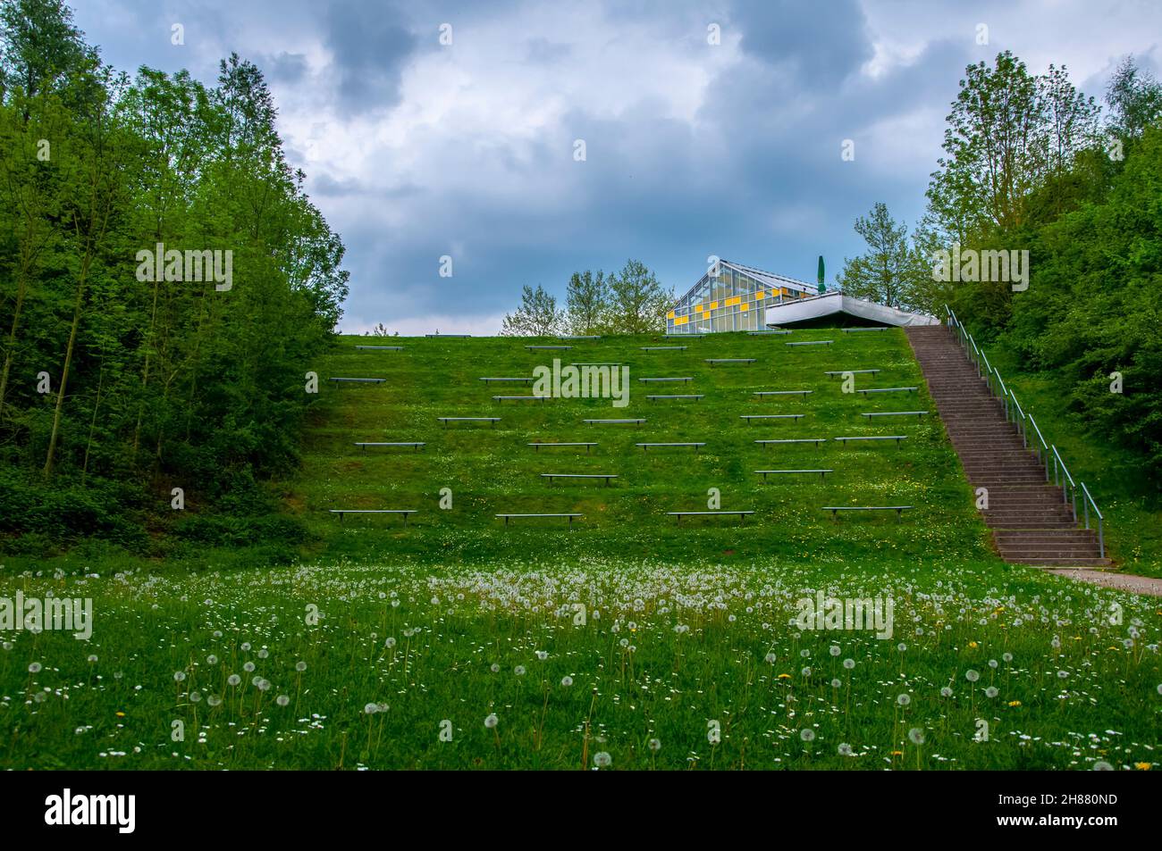 Outdoor cinema or theater in Aqua Magica natural park in Bad Oeynhausen Stock Photo Alamy Outdoor cinema or theater in Aqua Magica natural park in Bad Oeynhausen Stock Photo Alamy