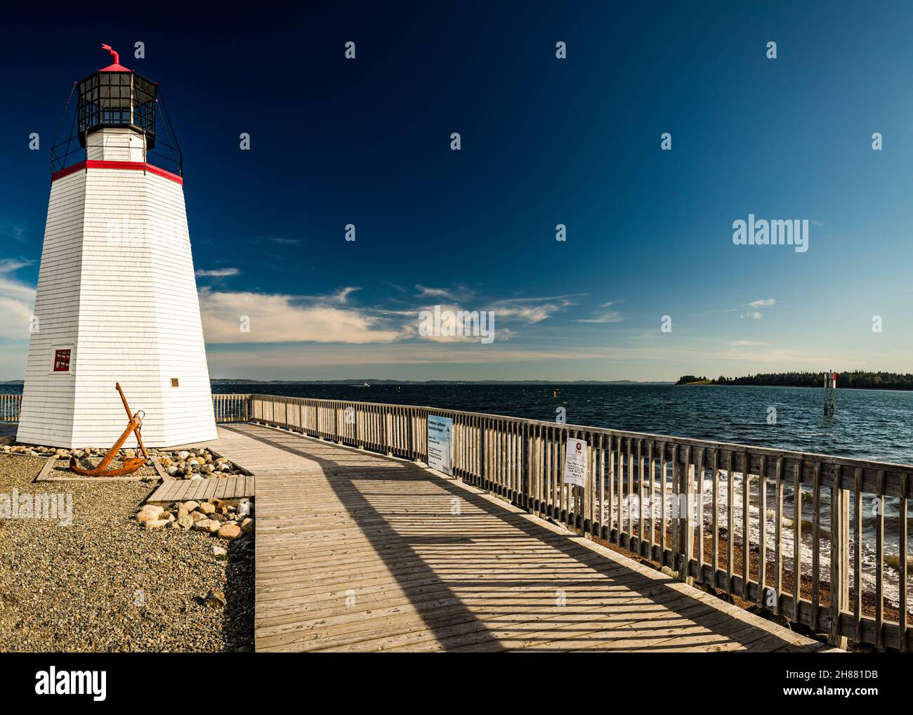 Pendlebury Lighthouse   St. Andrews, New Brunswick, CA Stock Photo