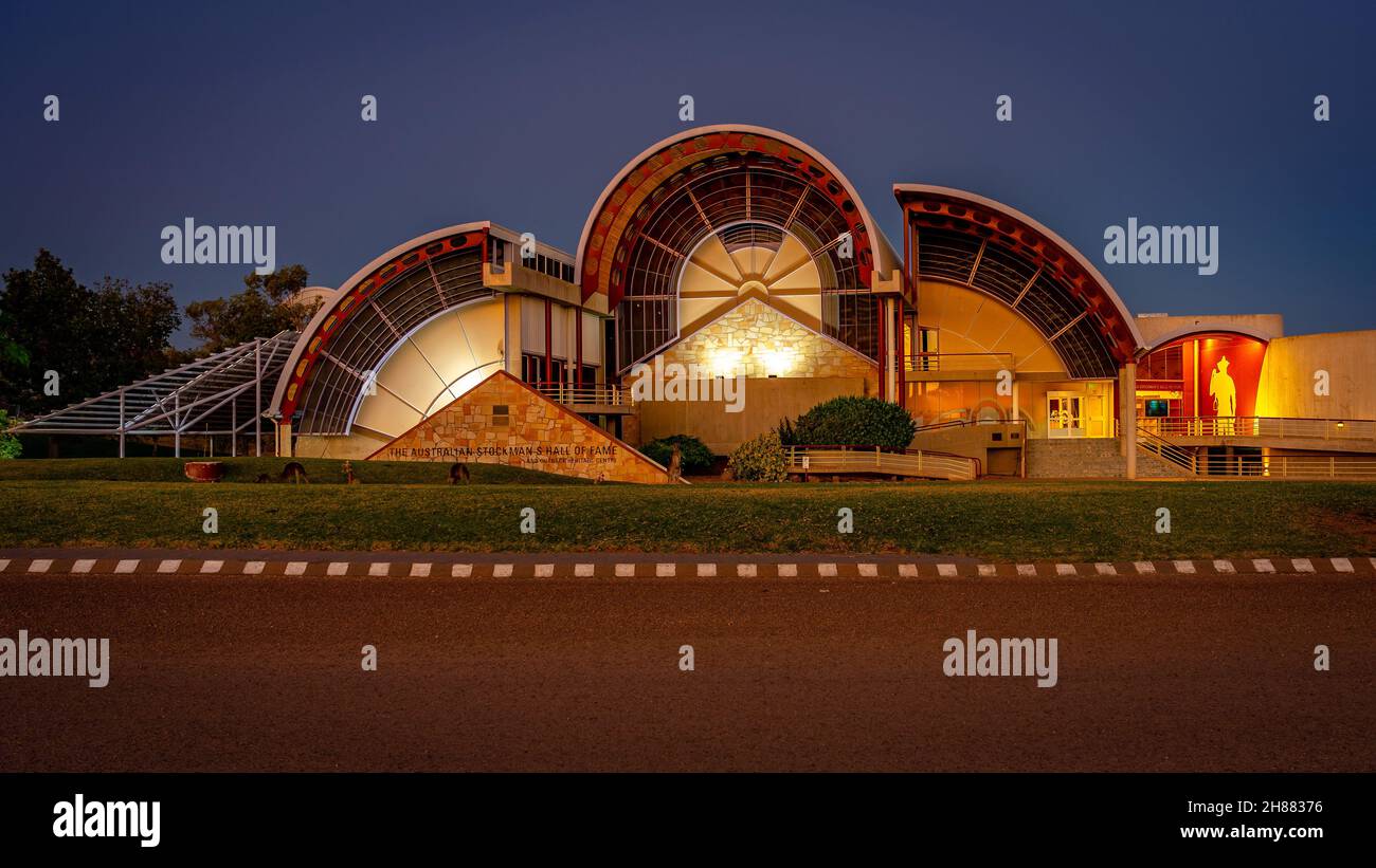 Longreach, Queensland, Australia - Australian Stockman's Hall of Fame and Outback Heritage Centre building Stock Photo