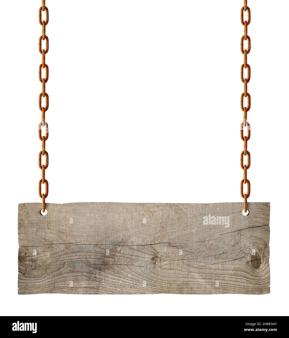 wooden sign chain ropesignboard signpost Stock Photo Alamy