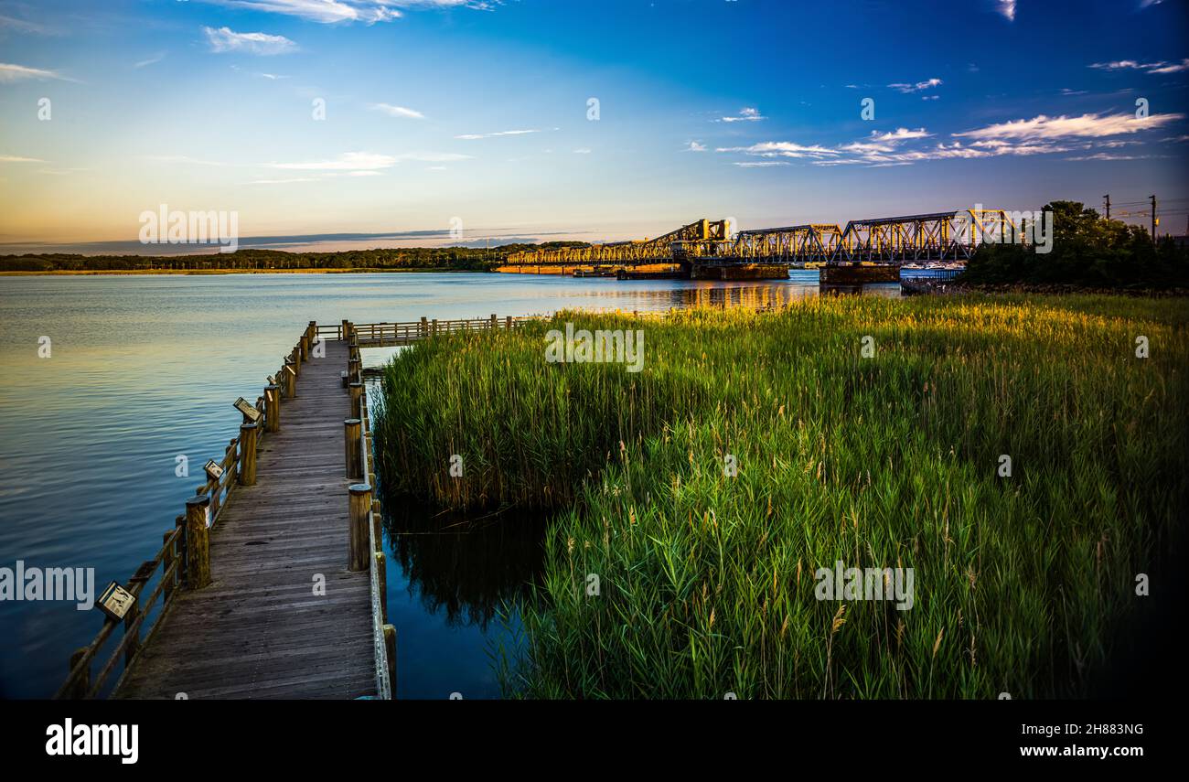 Amtrak Old Saybrook Old Lyme Bridge Ferry Landing State Park Fishing Pier Old Lyme