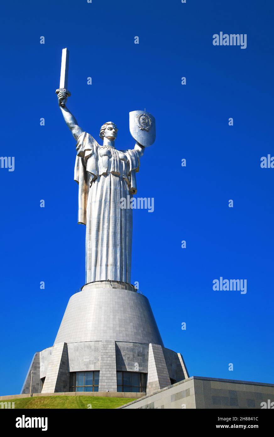 Mother Motherland, Kiev, Ukraine. The 2 biggest statue in Europe, the 7