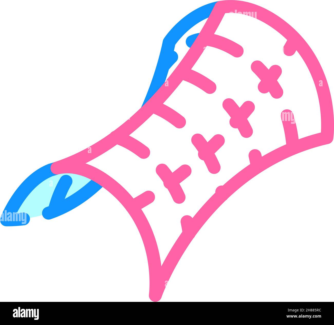 Saddle shape of universe color icon vector illustration stock vector
