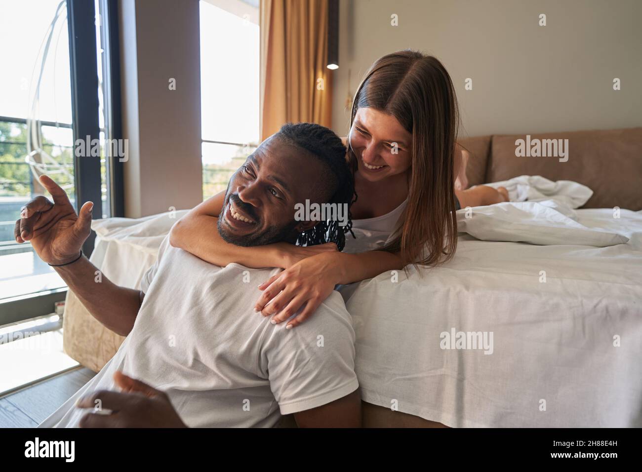 Affectionate woman hi-res stock photography and images - Alamy