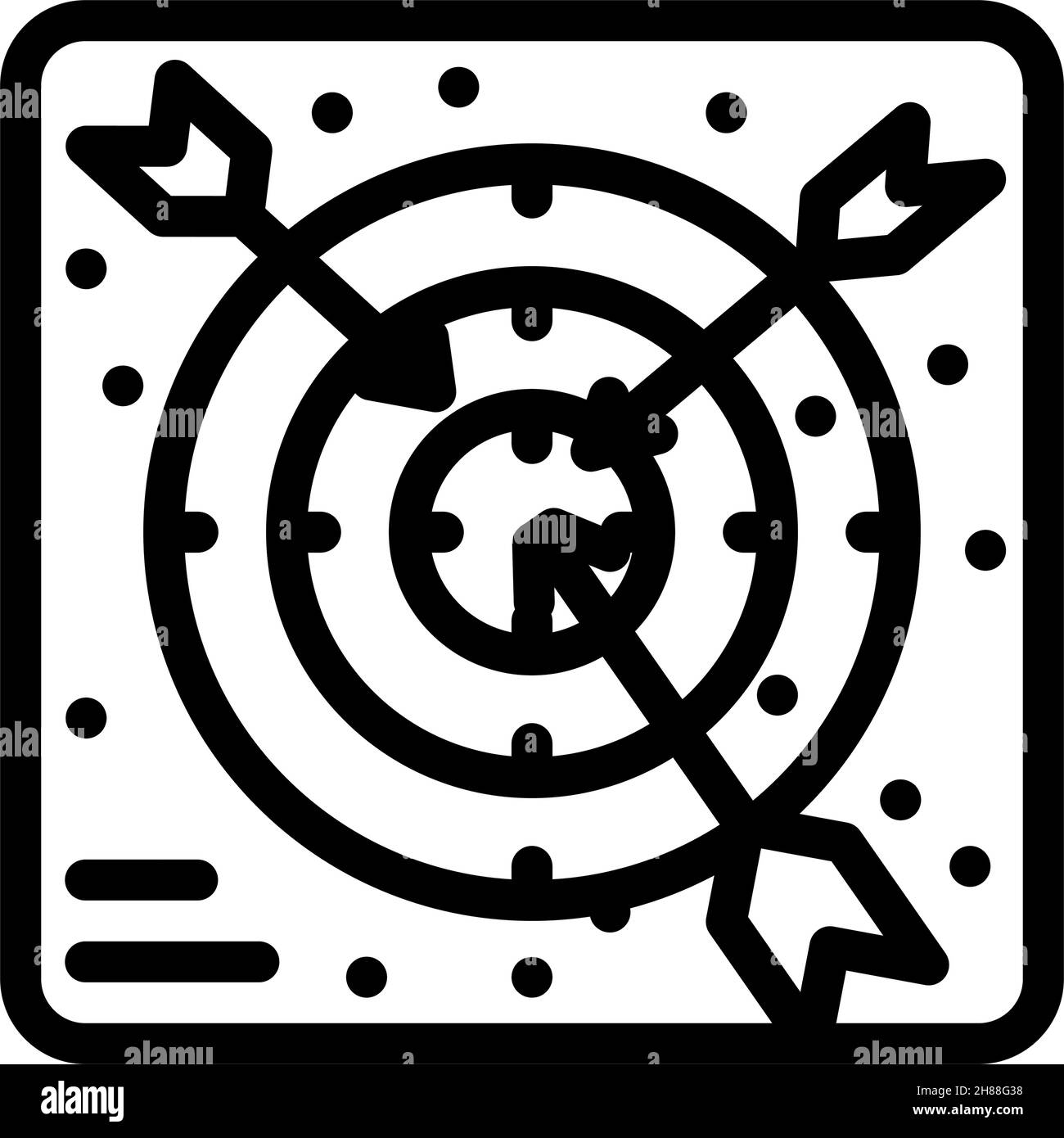 target earning money line icon vector illustration Stock Vector Image ...
