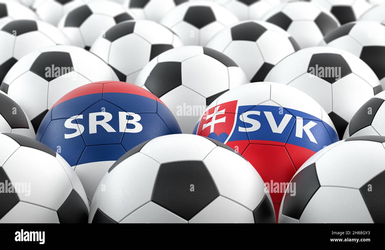 Slovakia serbia flag hires stock photography and images Alamy