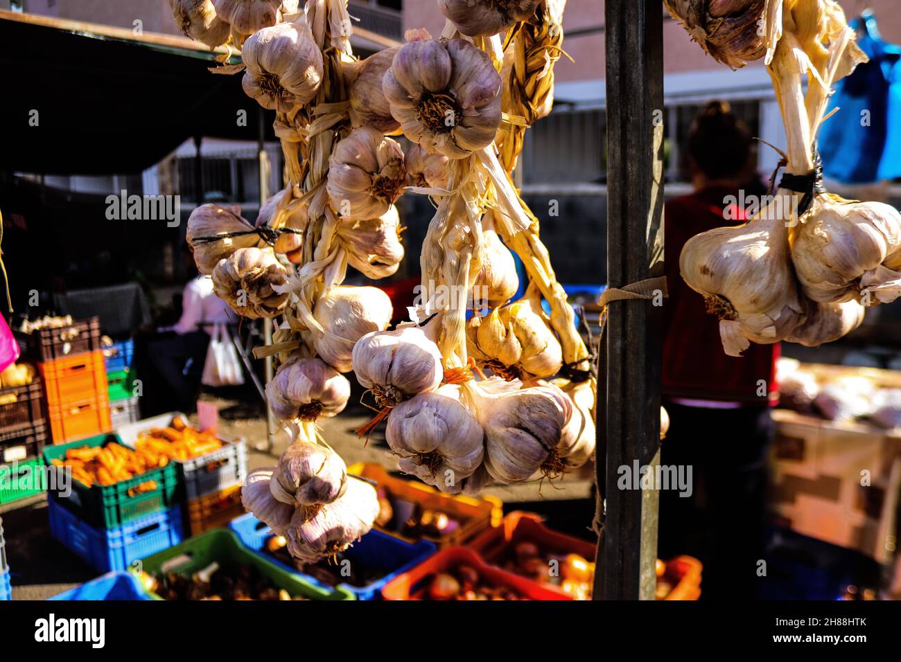 Limassol, Cyprus November 27, 2021 Vegetable and fruits sold at the