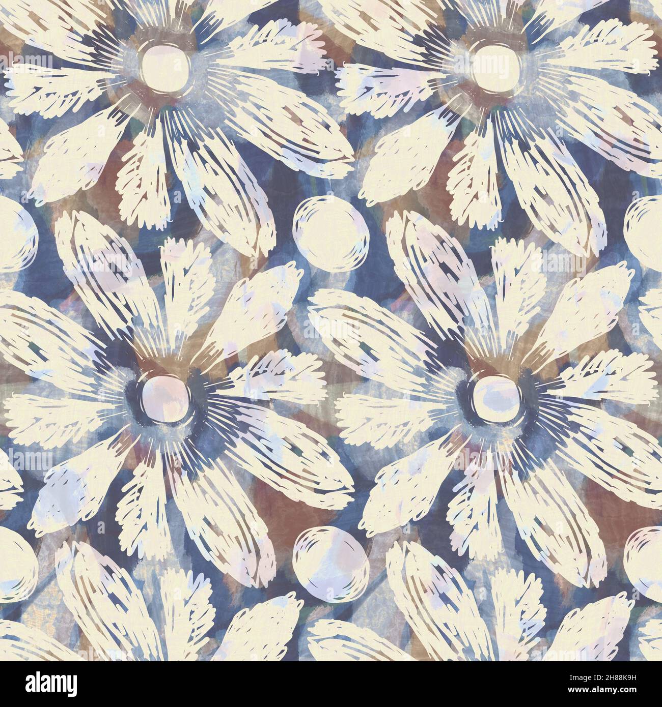 Digital print flower pattern design. Digital print flower print designs allover  print digital floral print stock illustration