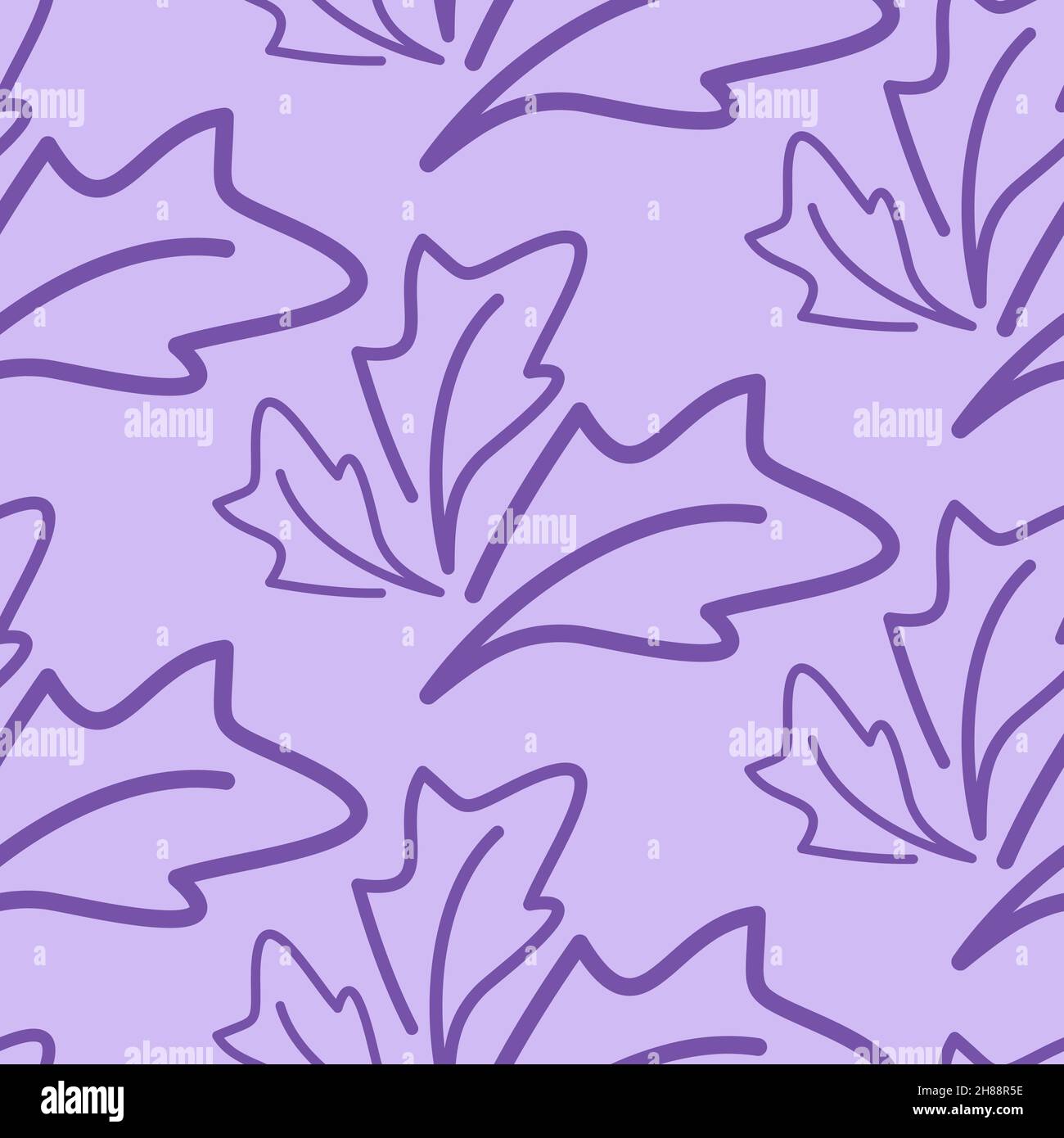 Organic pattern leaf purple lilac seamless pattern, textile design and packaging vector illustration Stock Vector