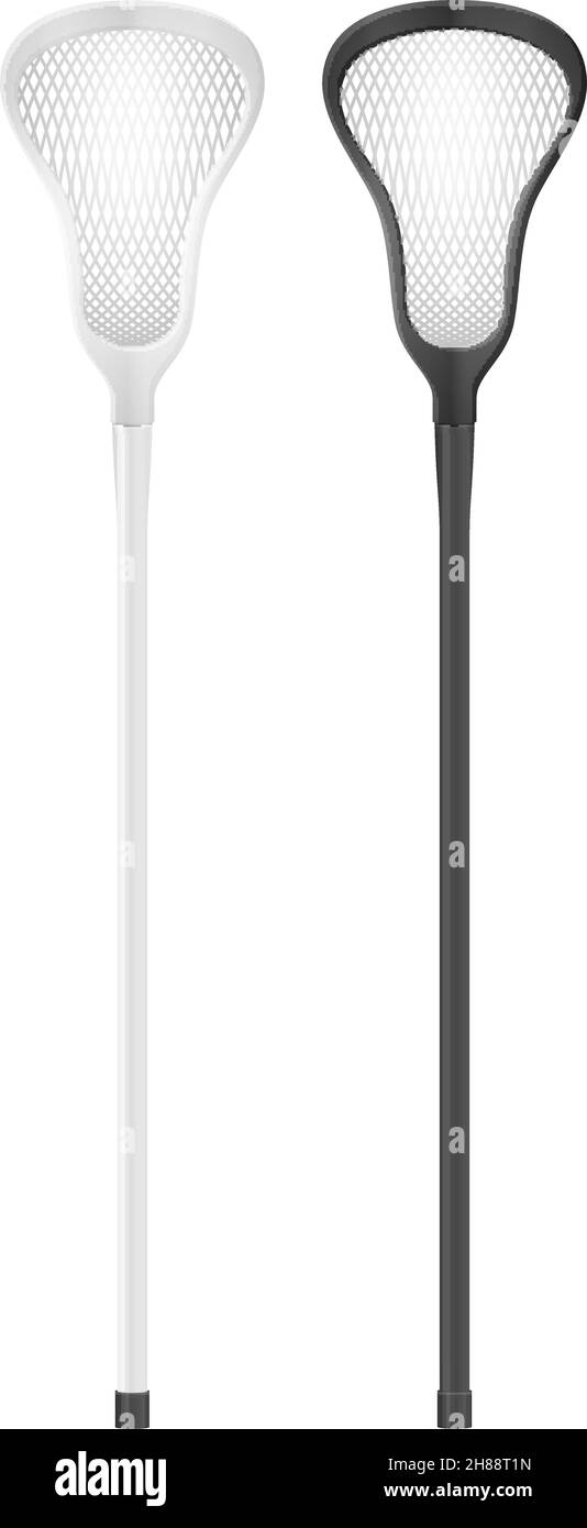 Lacrosse stick on a white background. Vector illustration Stock Vector