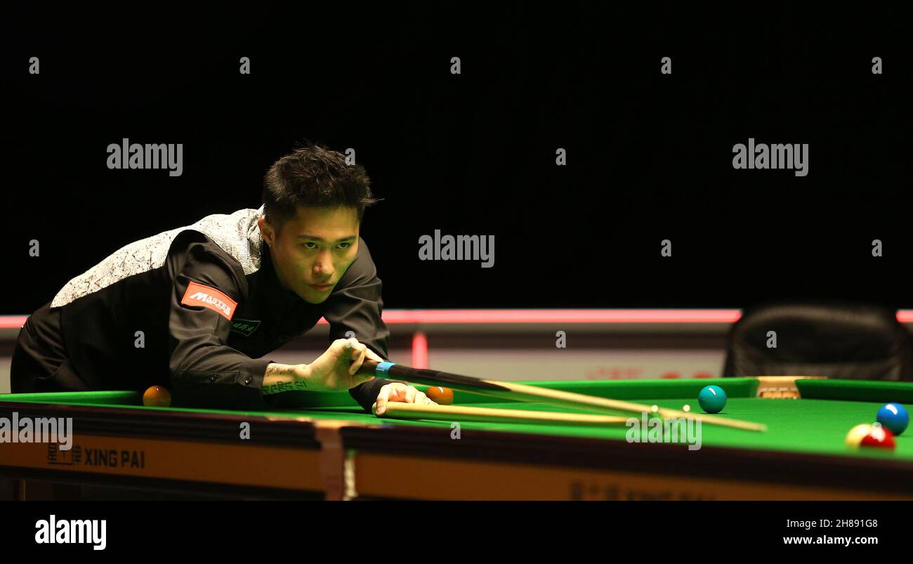 Yupeng Cao during five of the Cazoo UK Championship at the York