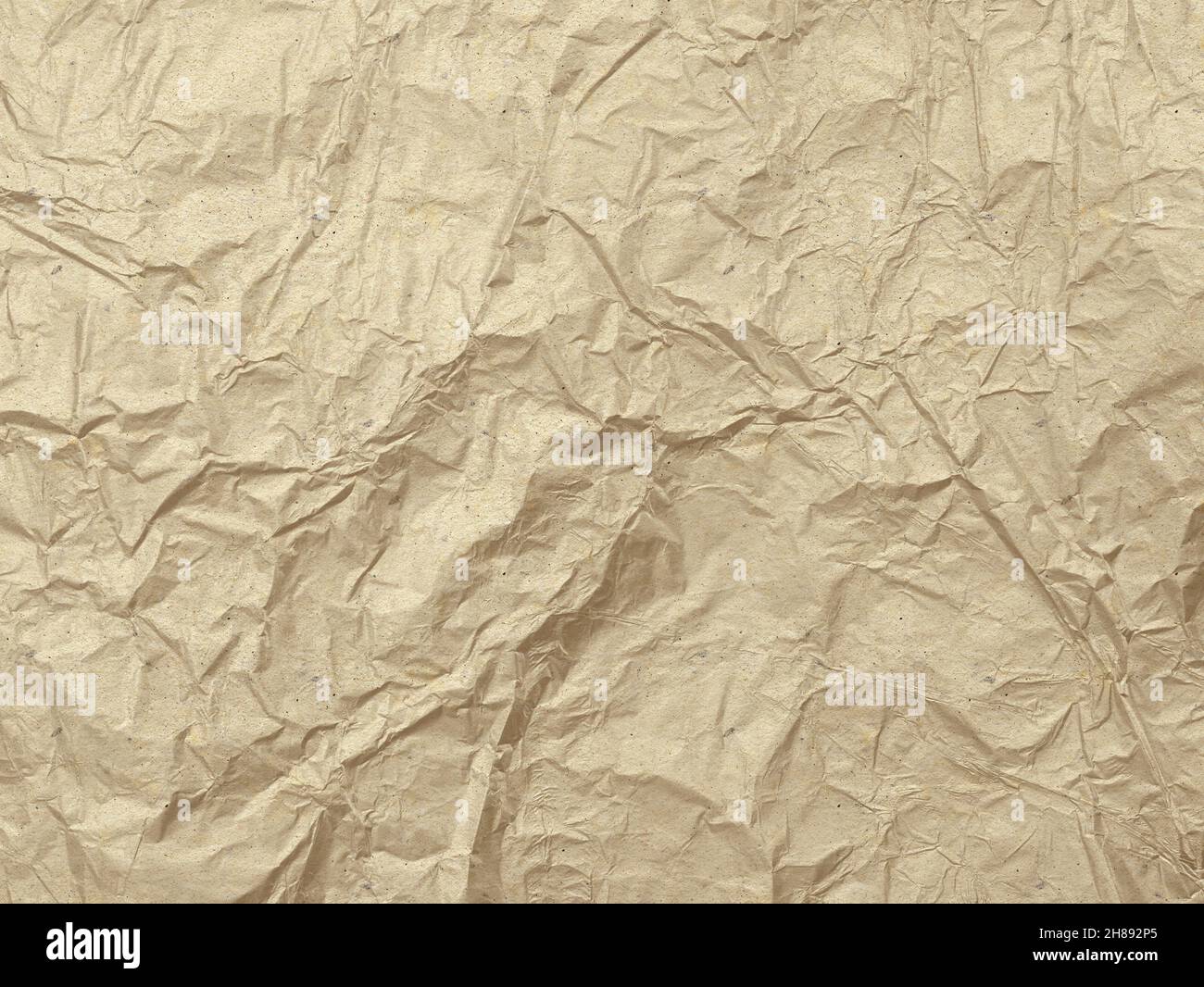 Old paper texture. Crumpled and destroyed surface with irregular ...