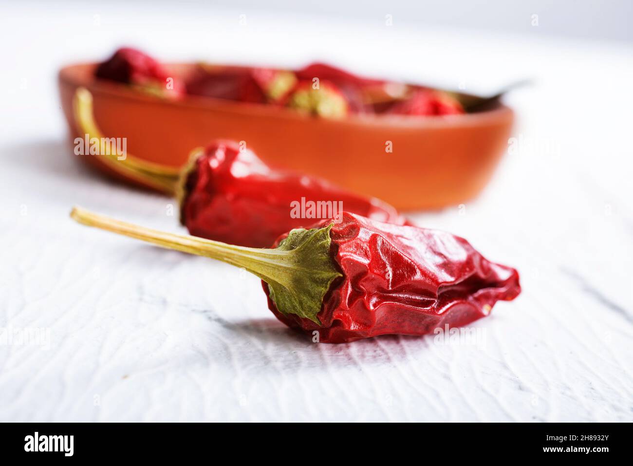 Dried guajillo chile peppers hi-res stock photography and images - Alamy