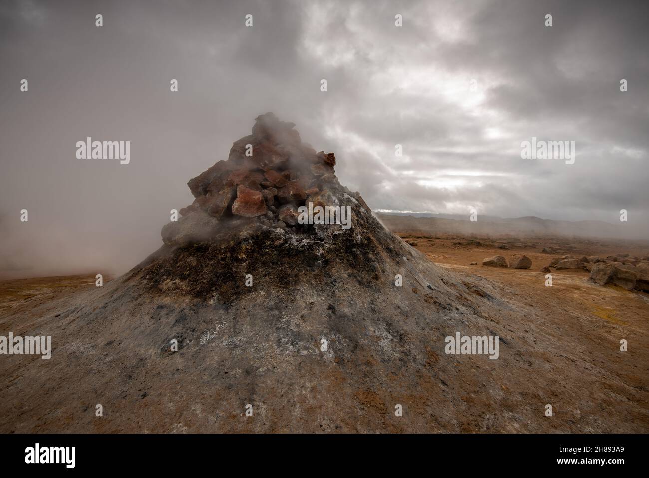 Steam rising at Hverarond Stock Photo - Alamy