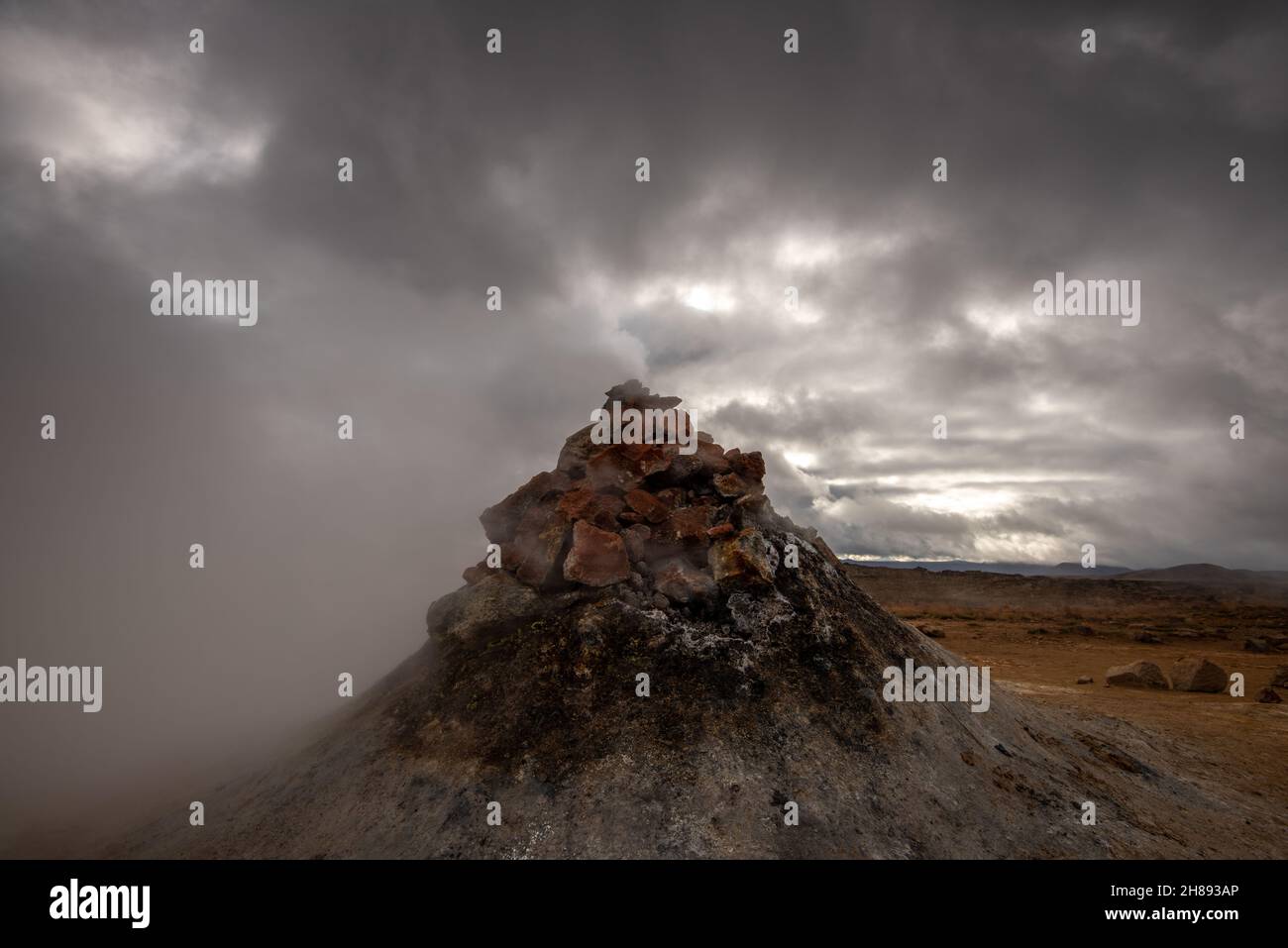 Steam rising at Hverarond Stock Photo - Alamy