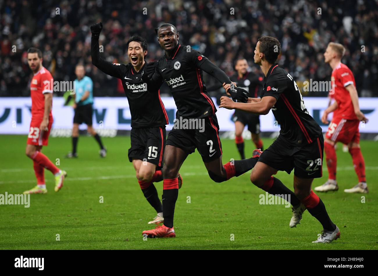 28 November 2021, Hessen, Frankfurt/M.: Football, Bundesliga, Eintracht ...