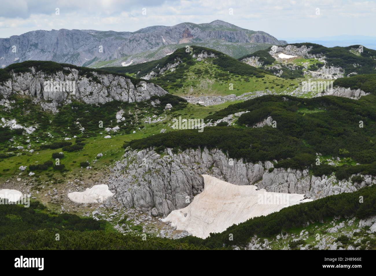 Hiking day on Treskavica mountain, Barice peak, Bosnia Stock Photo - Alamy