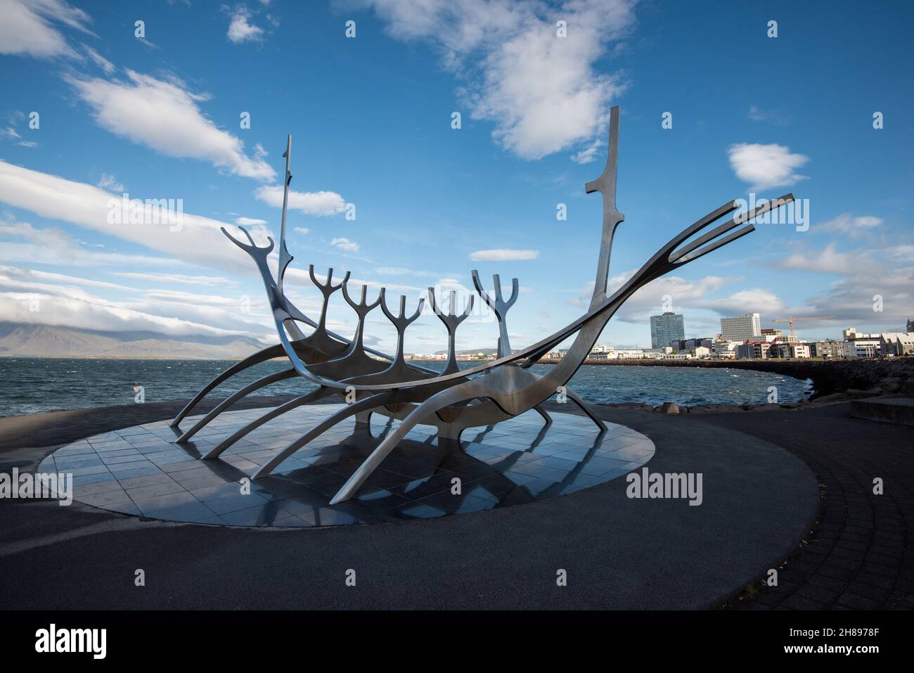 The Sun Voyager, a sculpture in Reykjavik, Iceland Stock Photo Alamy