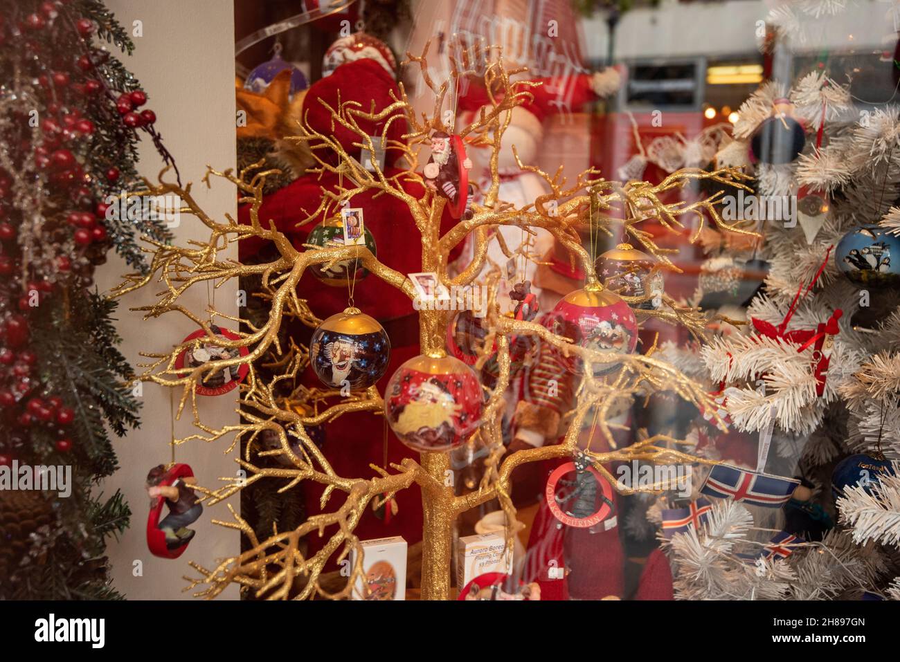 icelandic Christmas Shop Stock Photo Alamy