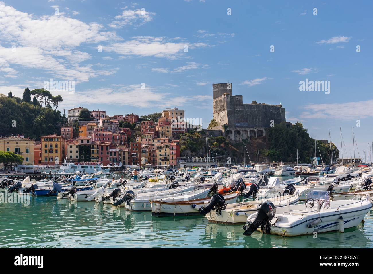 Italian town Lerici, Province of La Spezia, Liguria, Italy Stock Photo