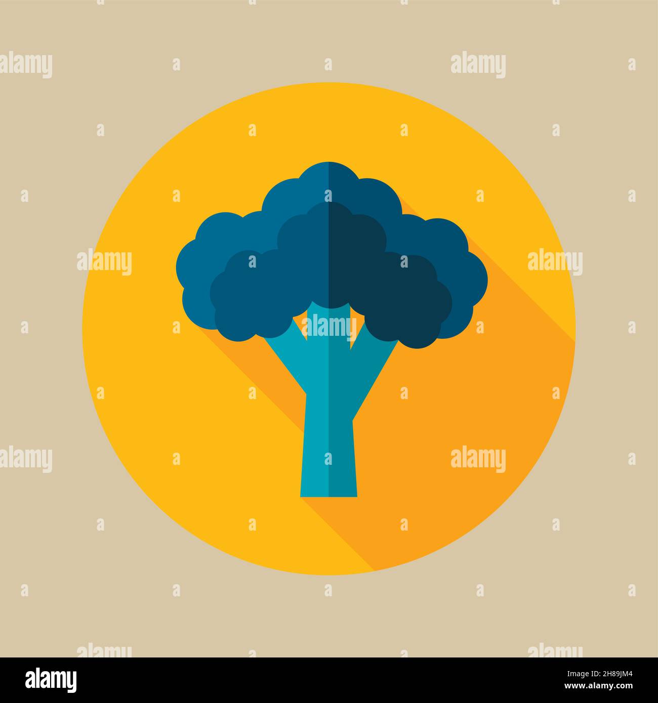 Broccoli flat icon. Vegetable vector illustration eps 10 Stock Vector ...