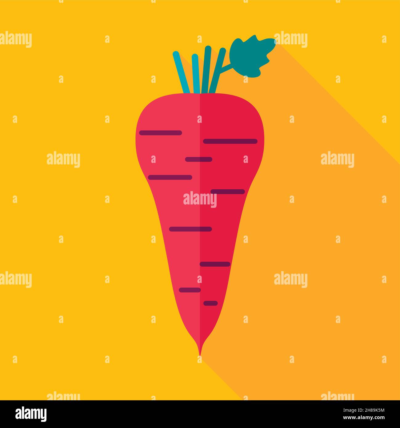 Parsnip root flat icon. Vegetable vector illustration Stock Vector ...