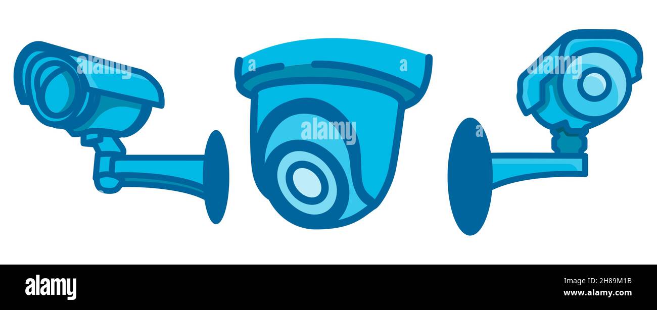 cctv camera security vector illustration Stock Vector