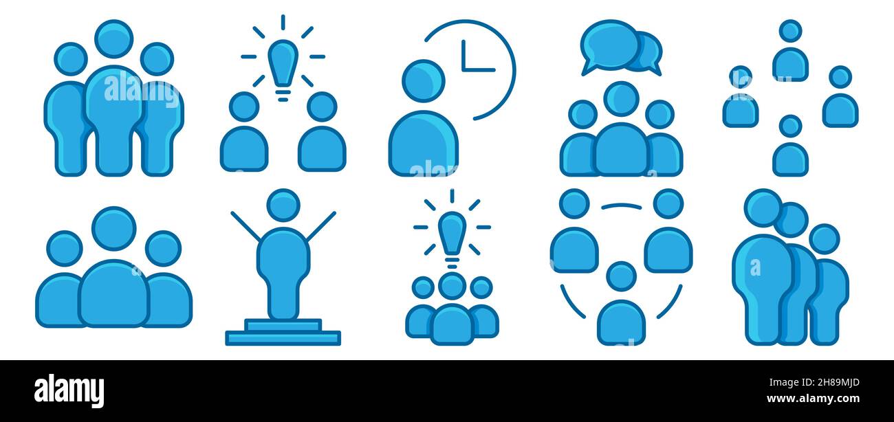 business people set vector illustration Stock Vector Image & Art - Alamy
