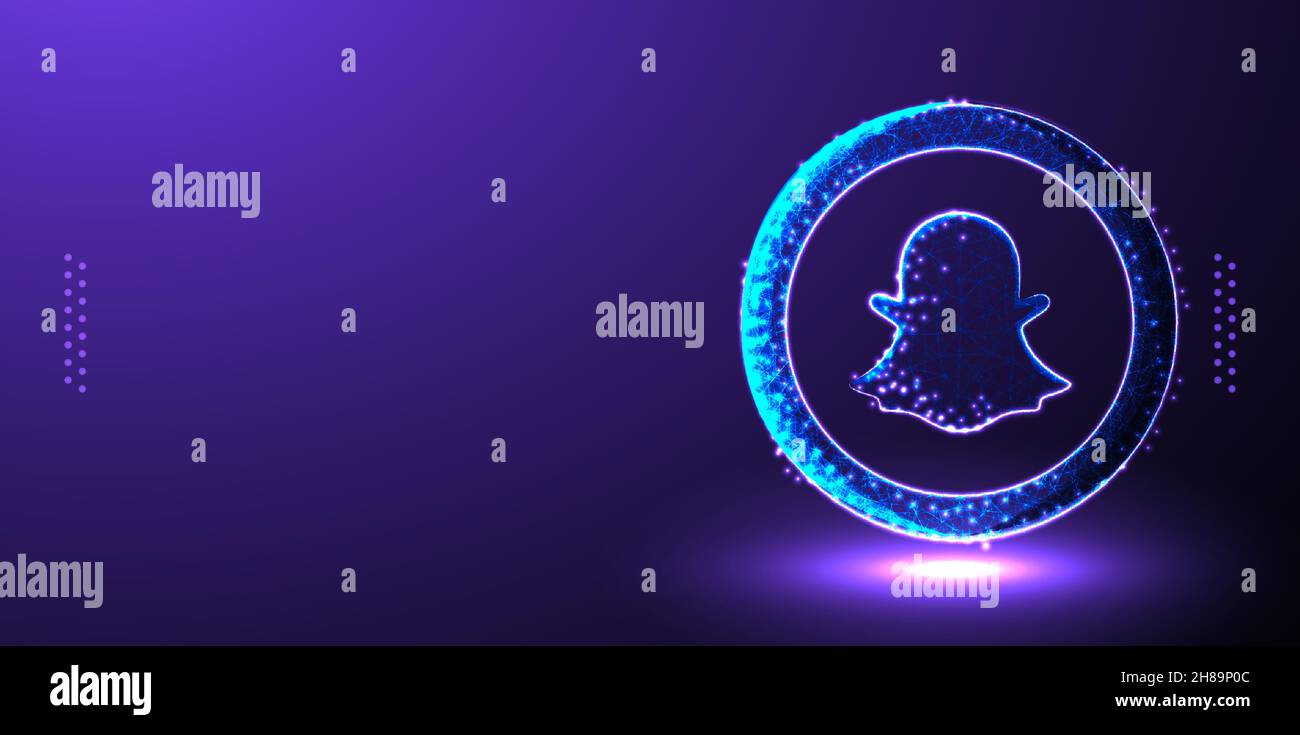 Snapchat social media marketing background vector illustration Stock Vector