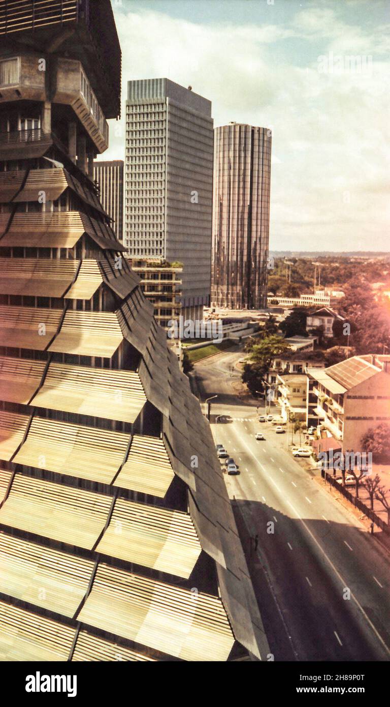 Abidjan, Côte d'Ivoire, Boulevard Botreau Roussel, January 1982. With ...