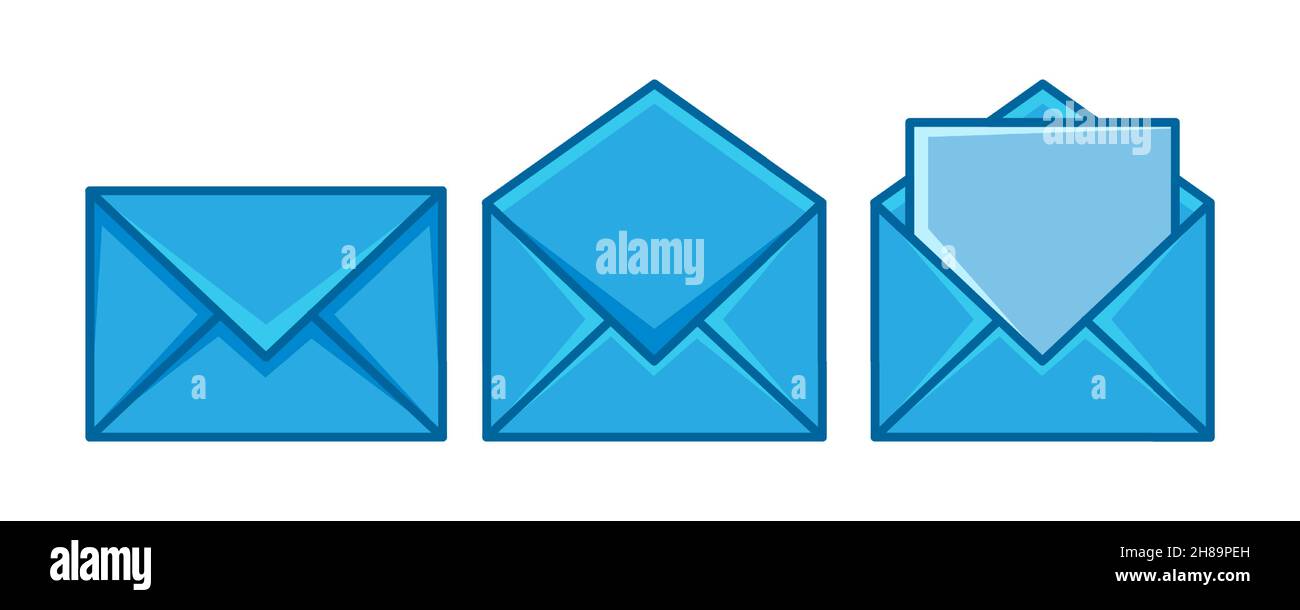 envelope mail set vector illustration Stock Vector Image & Art - Alamy