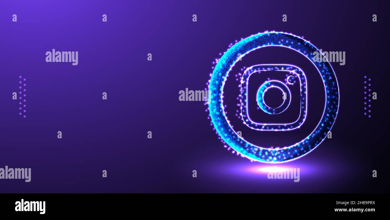 instagram social media marketing background vector illustration Stock