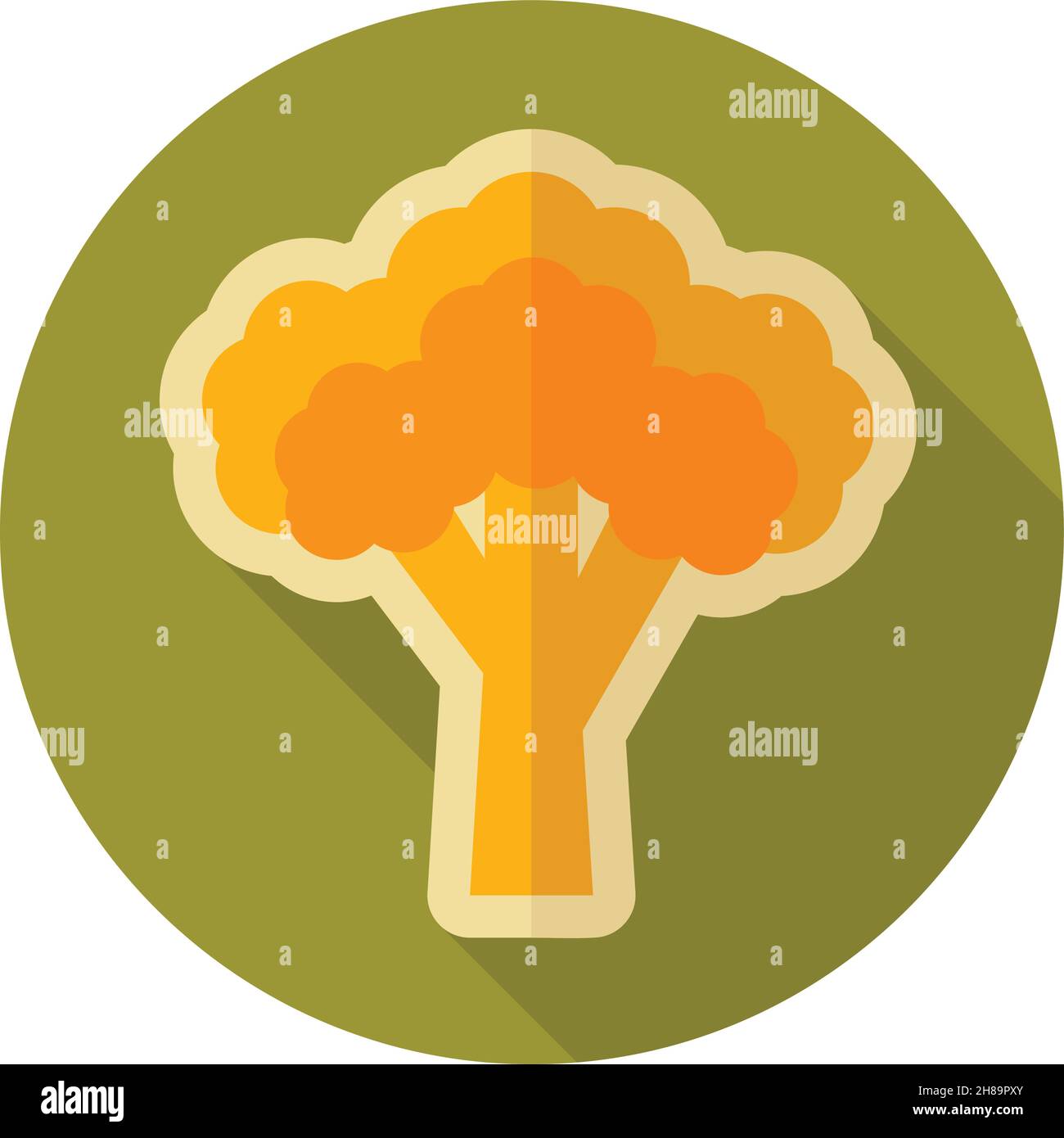 Broccoli flat icon. Vegetable vector illustration eps 10 Stock Vector ...