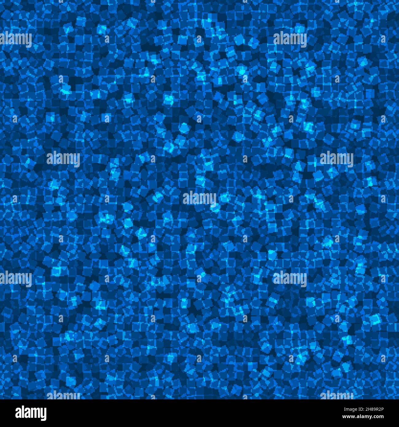 Dark blue geometric seamless pattern. Funny abstract mosaic background ...