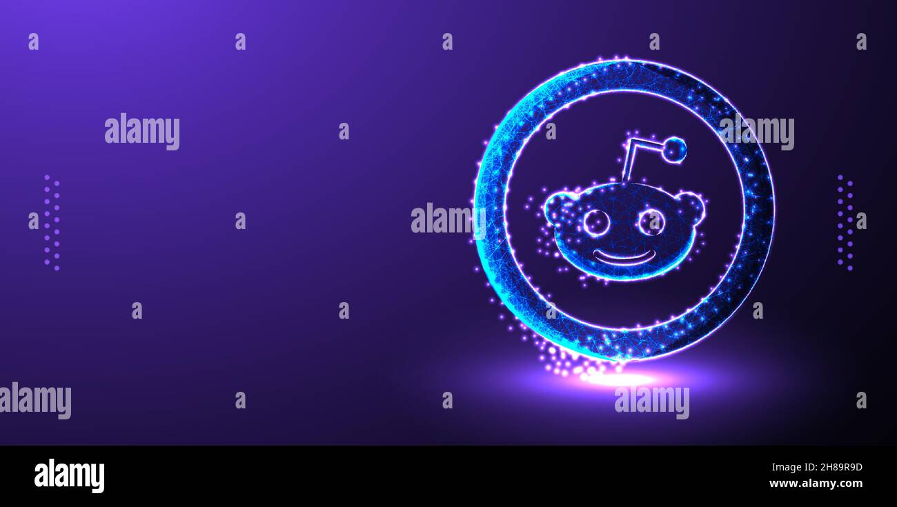 Reddit social media marketing background vector illustration Stock