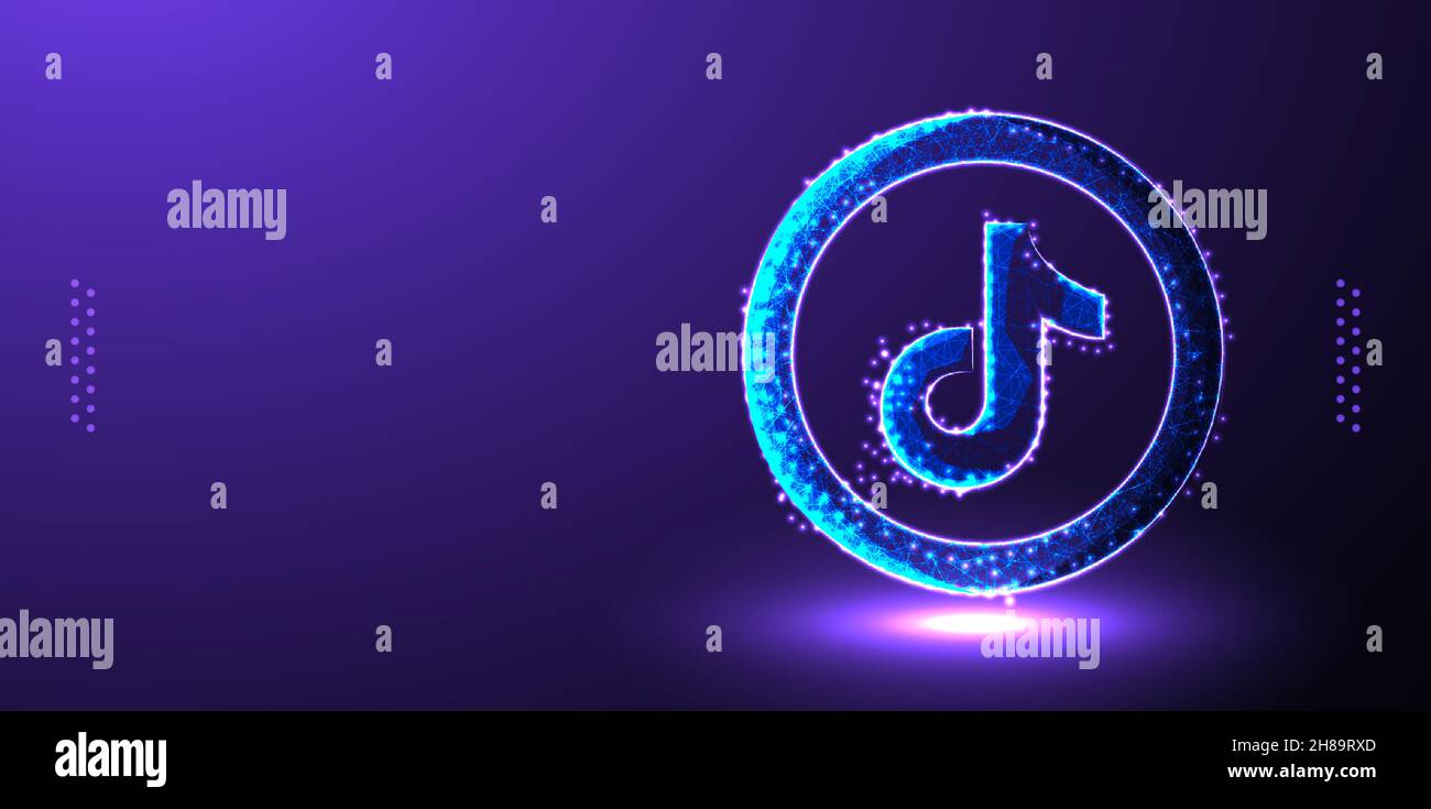tiktok social media marketing background vector illustration Stock