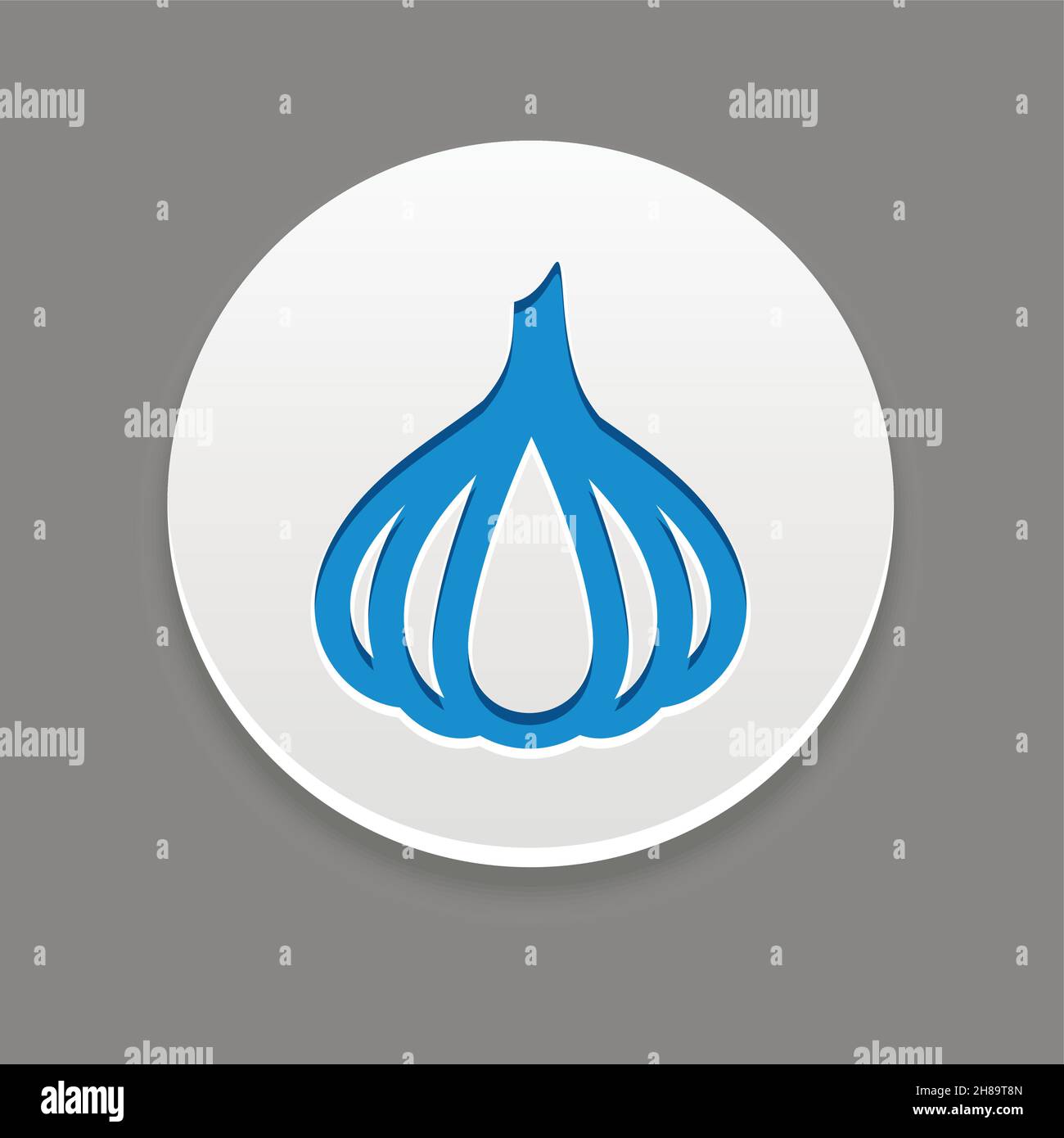 Garlic icon. Vegetable vector illustration, eps 10 Stock Vector Image ...