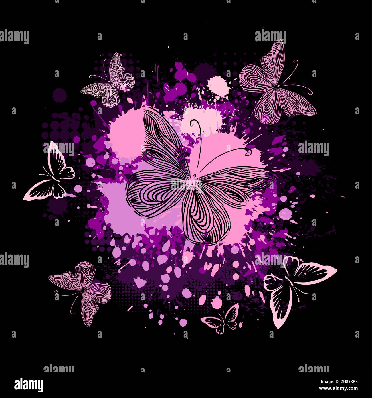 dark purple butterfly wallpaper