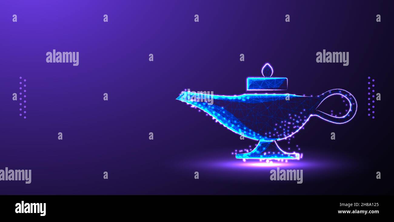 kettle stainless low poly wireframe mesh Stock Vector