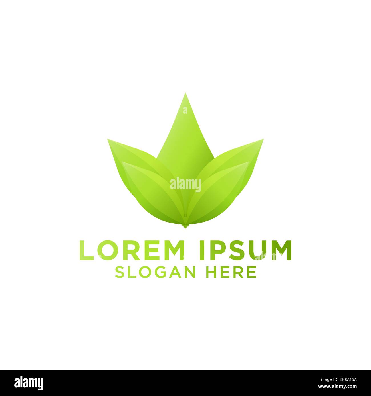 Leaf Nature Logo Design Stock Vector Image & Art - Alamy