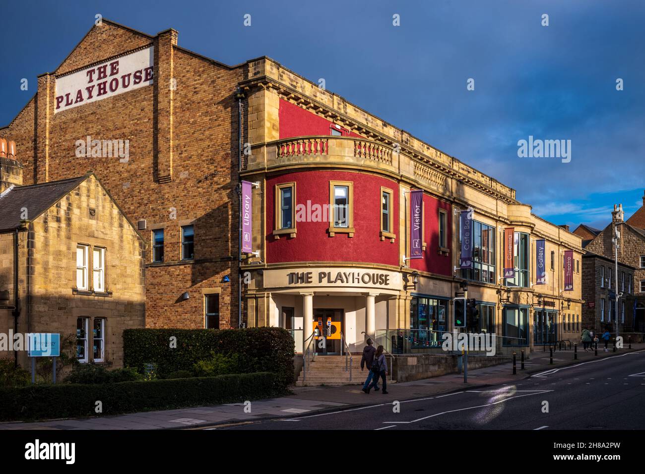 The Playhouse Theatre Alnwick Northumberland UK - built in 1925 as a cinema and music hall, refurbished and reopened 1990. NTC Touring Theatre Company. Stock Photo