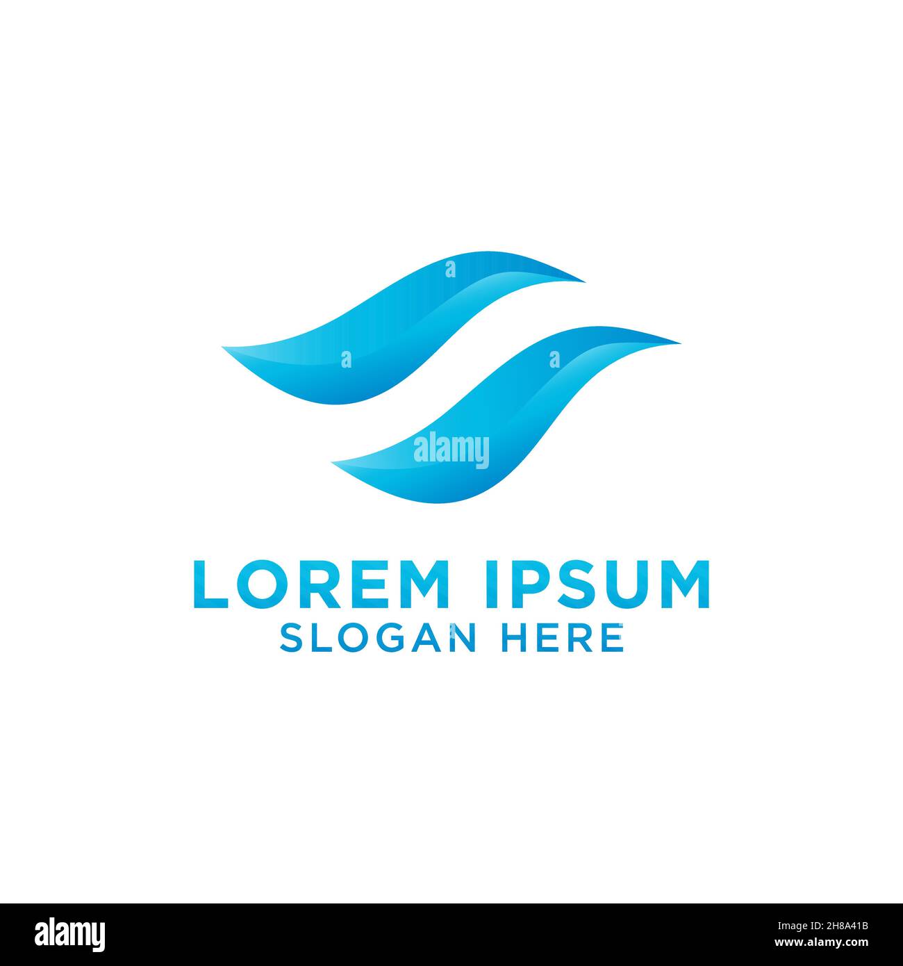 Blue Wave logo design, vector illustration Stock Vector Image & Art Alamy