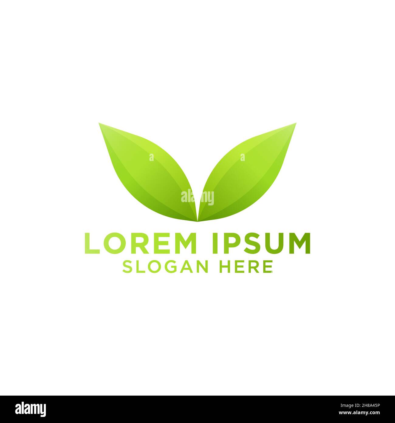 Leaf Nature Logo Design Stock Vector Image & Art - Alamy
